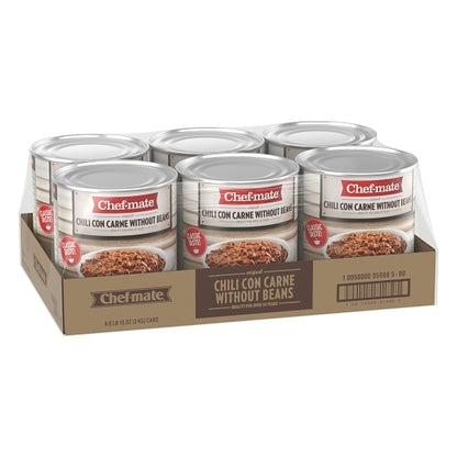 Chef-Mate CHILI ORIGINAL CARNE WITHOUT BEAN, 6 x 6.614 lb Case - DOT product image 6