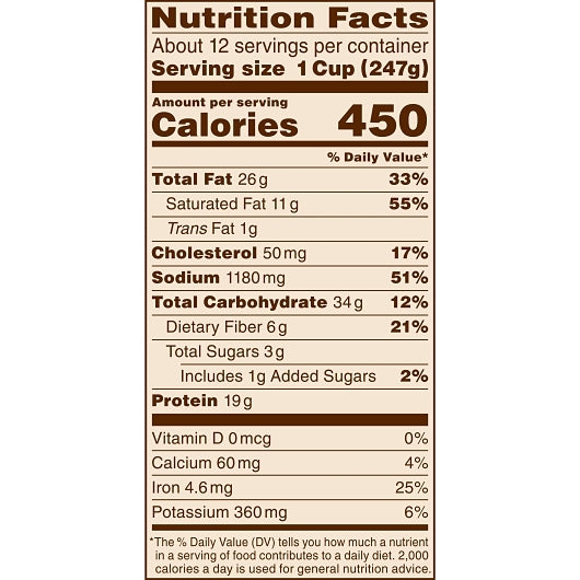 Chef-Mate Original Carne Chili With Beans, 6 x 106.878 oz Case - DOT product image 7