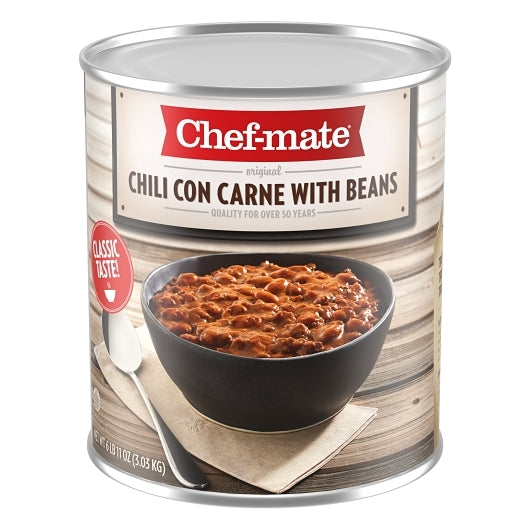 Chef-Mate Original Carne Chili With Beans, 6 x 106.878 oz Case - DOT product image 2