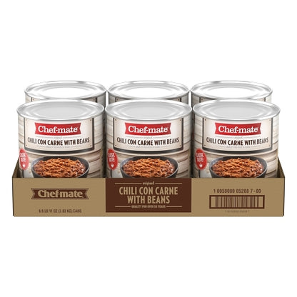 Chef-Mate Original Carne Chili With Beans, 6 x 106.878 oz Case - DOT product image 5