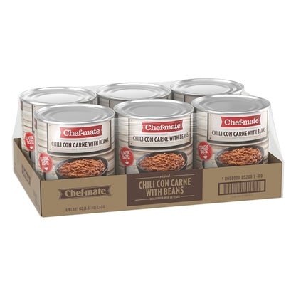 Chef-Mate Original Carne Chili With Beans, 6 x 106.878 oz Case - DOT product image 6