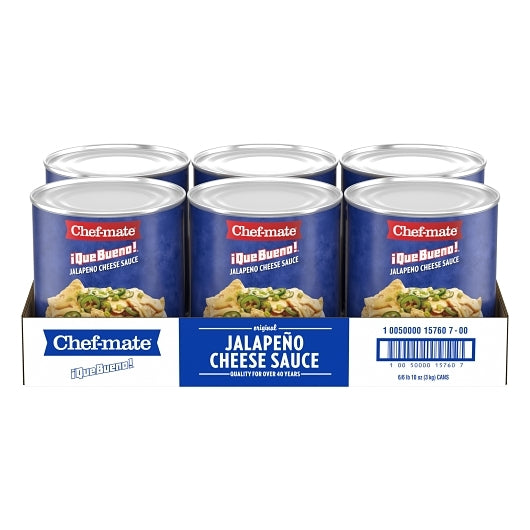Chef-Mate Que Bueno Cheese Jalapeno Sauce, 6 x 106 oz Case - DOT product image 5