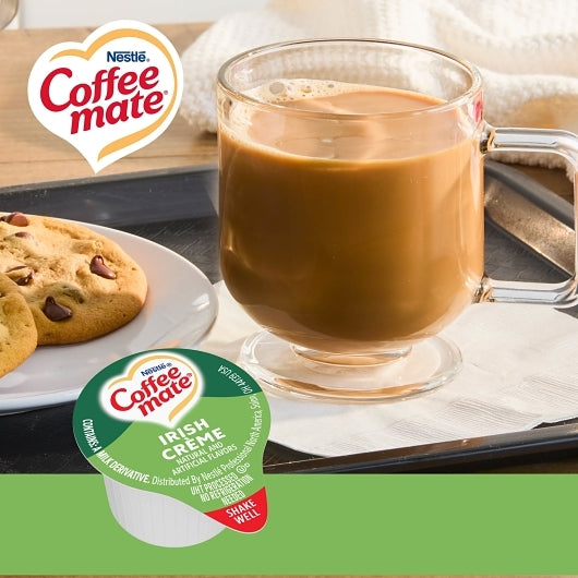 Coffee Mate Irish Creme Single Serve Liquid Creamer, 180 x 0.375 oz Case - DOT product image 4