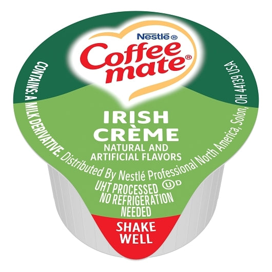 Coffee Mate Irish Creme Single Serve Liquid Creamer, 180 x 0.375 oz Case - DOT product image 2