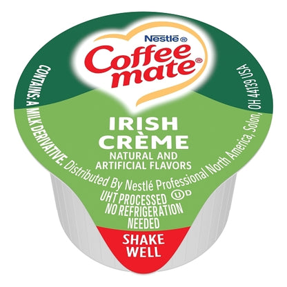 Coffee Mate Irish Creme Single Serve Liquid Creamer, 180 x 0.375 oz Case - DOT product image 2