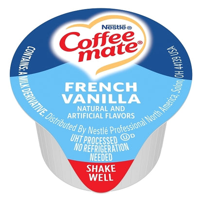 Nestle Coffee-mate French Vanilla Single Serve Liquid Creamer, 180 x 0.375 oz Case - DOT product image 2