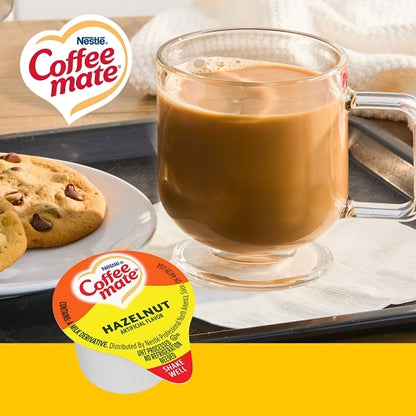 Nestle Coffee-mate Hazelnut Single Serve Liquid Creamer, 180 x 0.375 oz Case - DOT product image 4