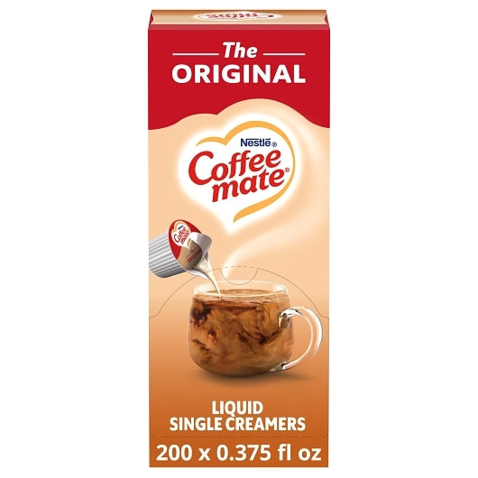 Coffee Mate The Original Single Serve Liquid Creamer, 4 x 18.7 fl oz Case - Coffee & Tea