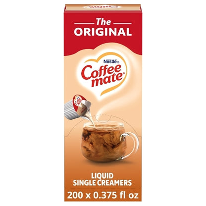 Coffee Mate The Original Single Serve Liquid Creamer, 4 x 18.7 fl oz Case - Coffee & Tea