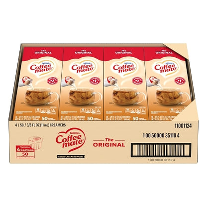 Coffee Mate The Original Single Serve Liquid Creamer, 4 x 18.7 fl oz Case - DOT product image 5