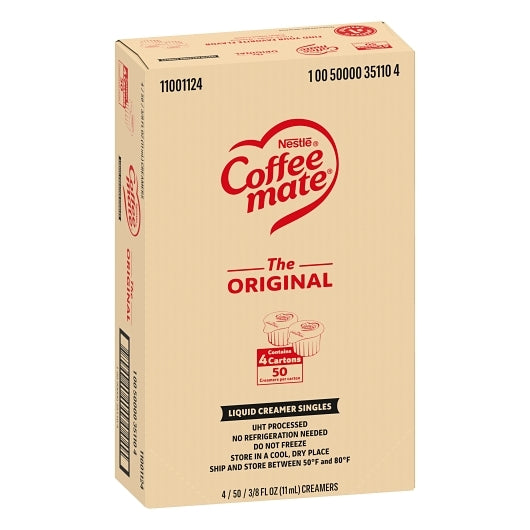 Coffee Mate The Original Single Serve Liquid Creamer, 4 x 18.7 fl oz Case - DOT product image 6