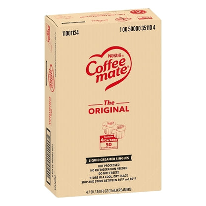 Coffee Mate The Original Single Serve Liquid Creamer, 4 x 18.7 fl oz Case - DOT product image 6