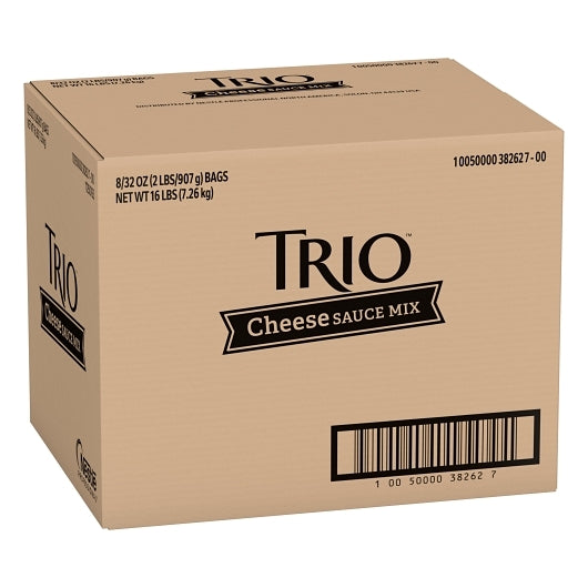 Trio Cheese Sauce Mix, 8 x 2 lb Case - GS1 closed shipping case image