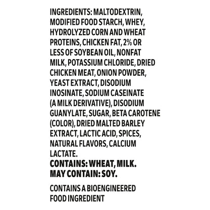 Trio Poultry Gravy, 8 x 1.41 lb Case - Ingredients label