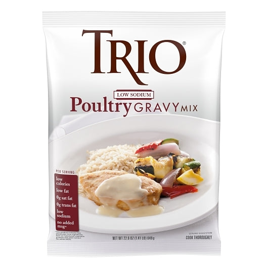 Trio Low Sodium Poultry Gravy, 8 x 1.41 lb Case - Condiments & Sauces