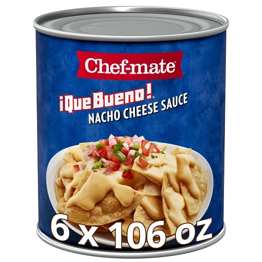 Nestle Chef Mate Que Bueno Nacho Cheese Sauce, 6 x 106 oz Case - Condiments & Sauces