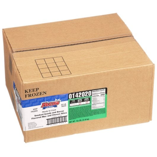 Fred's Smoked Gouda & Bacon Flavored Mac & Cheese Bites, 6 x 2 lb Case - DOT product image 8