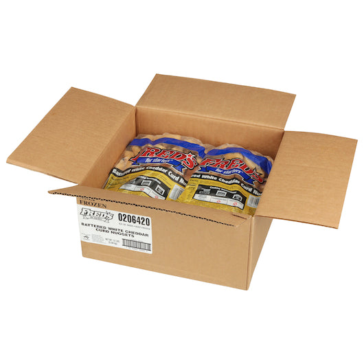 Ajinomoto Freds Batterd Battered Cheddar Curd Nuggets, 6 x 2 lb Case - DOT product image 5