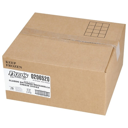 Fred's 3/4 Inch Battered Classic Mozzarella Cheese Sticks, 6 x 2 lb Case - DOT product image 5