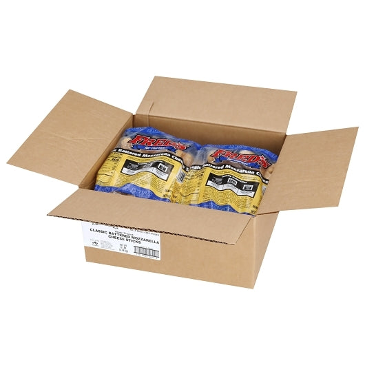Fred's 3/4 Inch Battered Classic Mozzarella Cheese Sticks, 6 x 2 lb Case - DOT product image 4