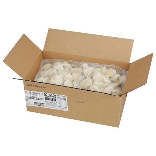 Windsor Freds Breaded Stuffed Cheddar Cheese Jalapeno, 4 x 3 lb Case - GS1 open-case image