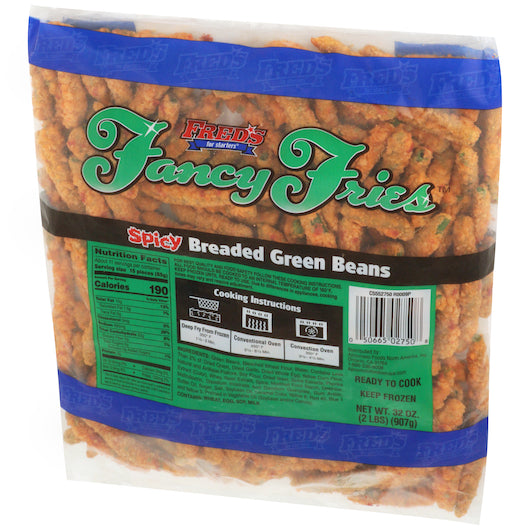 Fred's Spicy Breaded Green Beans, 6 x 2 lb Case - DOT product image 2
