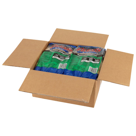 Windsor Freds Ready-To-Fry Battered Cauliflower, 6 x 2 lb Case - GS1 open-case image