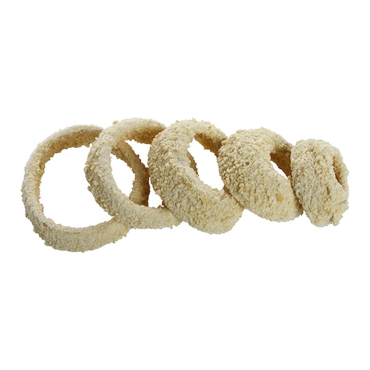Windsor Freds Breaded Gourmet Breaded Onion Rings, 8 x 2 lb Case - GS1 product shown out of package