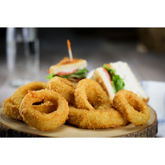 Windsor Freds Breaded Gourmet Breaded Onion Rings, 8 x 2 lb Case - GS1 styled product image