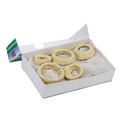 Fred's Gourmet Breaded Onion Rings, 8 x 2 lb Case - Frozen Snacks & Appetizers