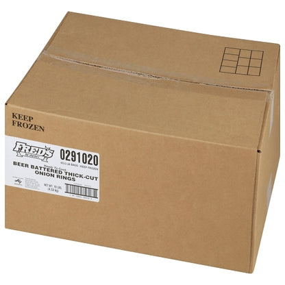 Windsor Freds Beer Battered Onion Rings, 4 x 2.5 lb Case - GS1 closed shipping case image