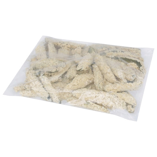 Freds Garlic Onion Garlic & Onion Breaded Pickle Spear, 1 x 16 lb Case - Frozen Vegetables & Sides