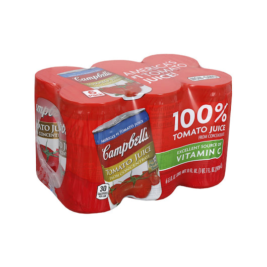 Campbell's Juice Tomato 48 5.5z, 8 x 33 fl oz Case - Beverages