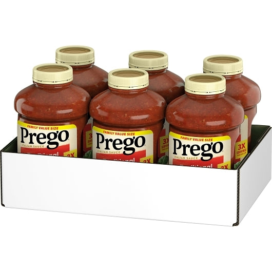 Prego Plain SPAGHETTI Sauce, 6 x 67 oz Case - DOT product image 3