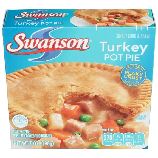 Swanson TURKEY Pot Pie, 24 x 7 oz Case - DOT product image 2