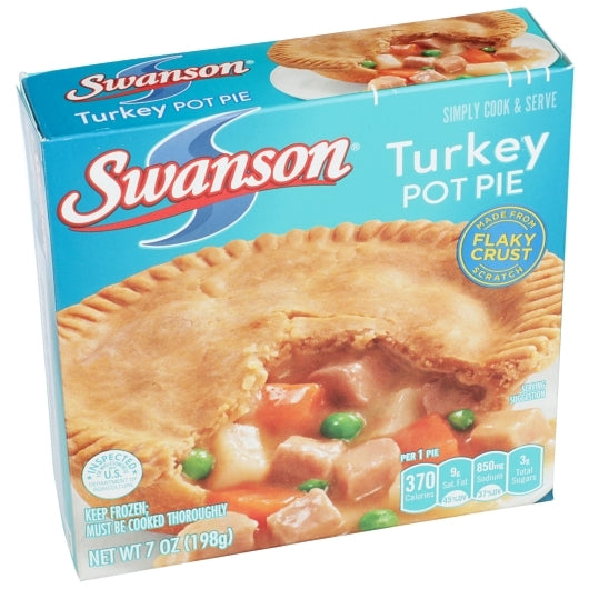 Swanson TURKEY Pot Pie, 24 x 7 oz Case - DOT product image 6