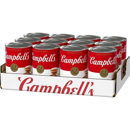 Campbells Condensed Beef Condensed Soup Red & White Beef Broth, 12 x 10.5 oz Case - DOT product image 3