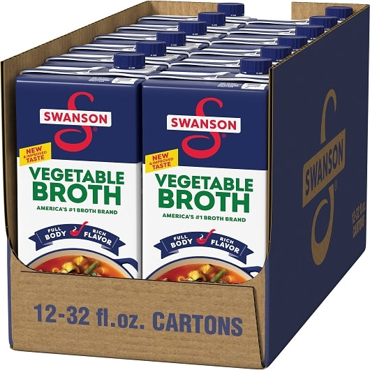 Swanson Vegetable Broth, 12 x 32 oz Case - DOT product image 3