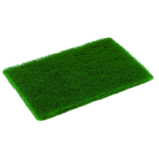 Essentials Pad Scouring Medium Duty Green Scouring Pad 6 Inch x 9 Inch, 1 x 20 each Case - DOT product image 2