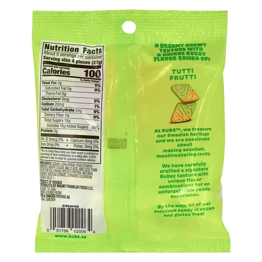 Bubs Sour Diamond Tutti Frutti Candy, 8 x 5.5 oz Case - Candy & Confections - image 2