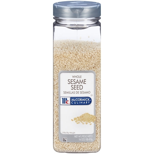 McCormick Culinary White Sesame Seeds, 6 x 16 oz Case - DOT product image 2
