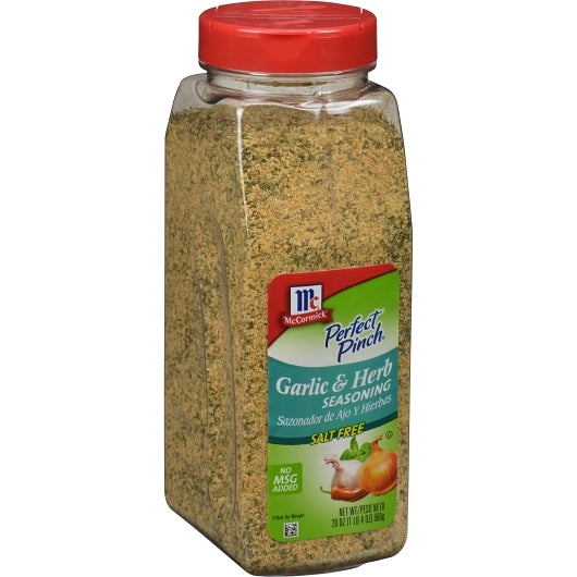 McCormick Perfect Pinch Salt Free Garlic & Herb, 6 x 20 oz Case - DOT product image 5