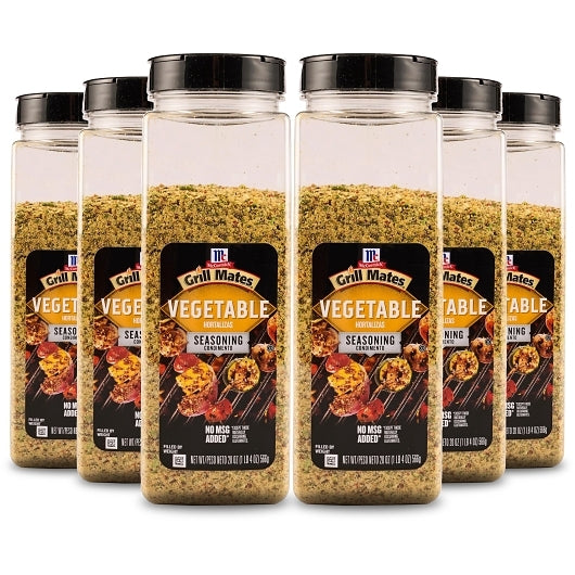 McCormick Grill Mates Vegetable Seasoning, 6 x 20 oz Case - DOT product image 6
