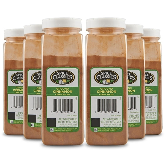 Spice Classics Ground Cinnamon, 6 x 18 oz Case - DOT product image 7