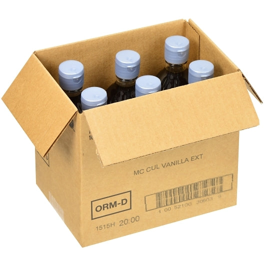 McCormick Vanilla Extract, 6 x 16 fl oz Case - GS1 open-case image