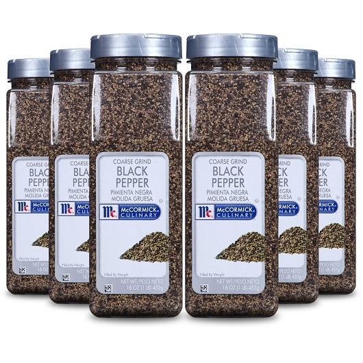 McCormick Coarse Ground Black Pepper, 6 x 1 lb Case - DOT product image 5