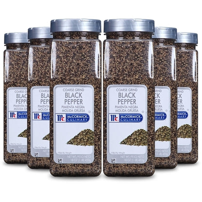 McCormick Coarse Ground Black Pepper, 6 x 1 lb Case - DOT product image 5