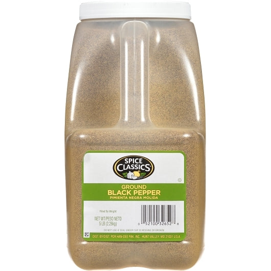 Spice Classics Ground Black Pepper, 3 x 5 lb Case - DOT product image 6