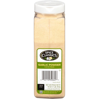 Spice Classics Garlic Powder, 6 x 16 oz Case - DOT product image 2
