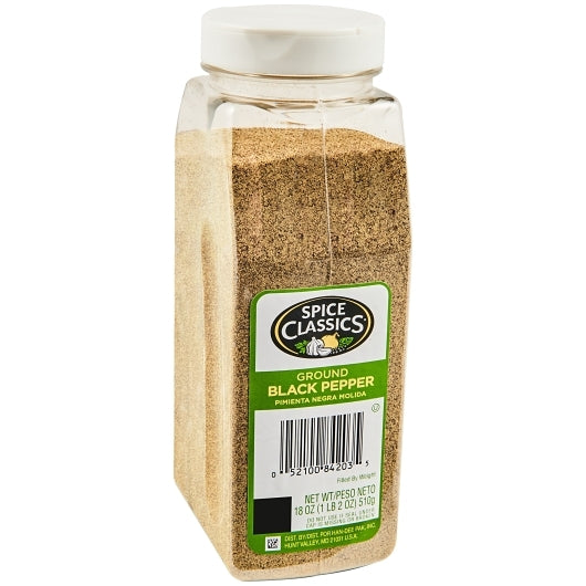 Spice Classics Ground Black Pepper, 6 x 18 oz Case - DOT product image 7